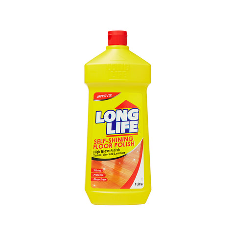 Long Life Self Shining Floor Polish 1L - High-Gloss Finish for Sealed Floors