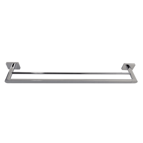 Barelli Rigoni 600mm Chrome Double Towel Rail Zinc Alloy