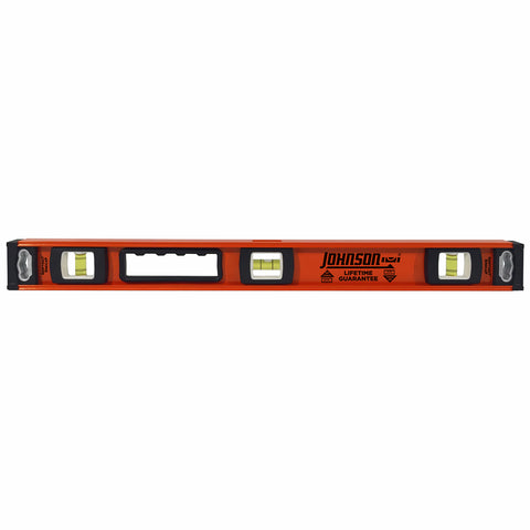 Johnson 600mm 24" Heavy Duty I-Beam Aluminium Level 3 Vials