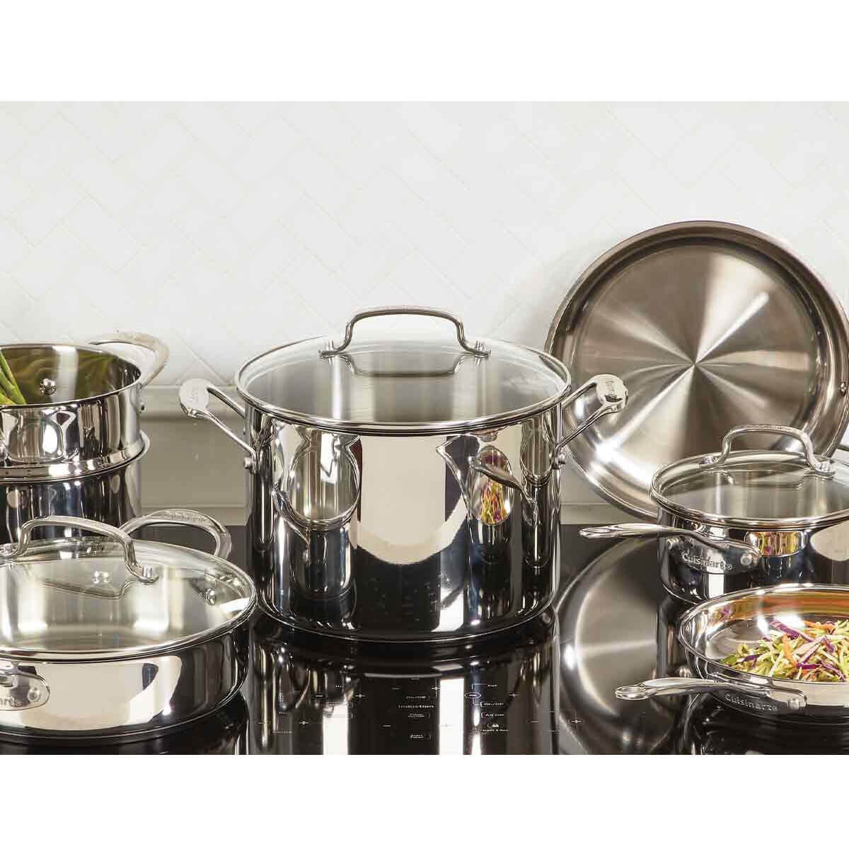 Cuisinart Chef's Classic 11 piece stainless steel cookware set - oven safe to 260°C - all cooktops - 77-11GXA