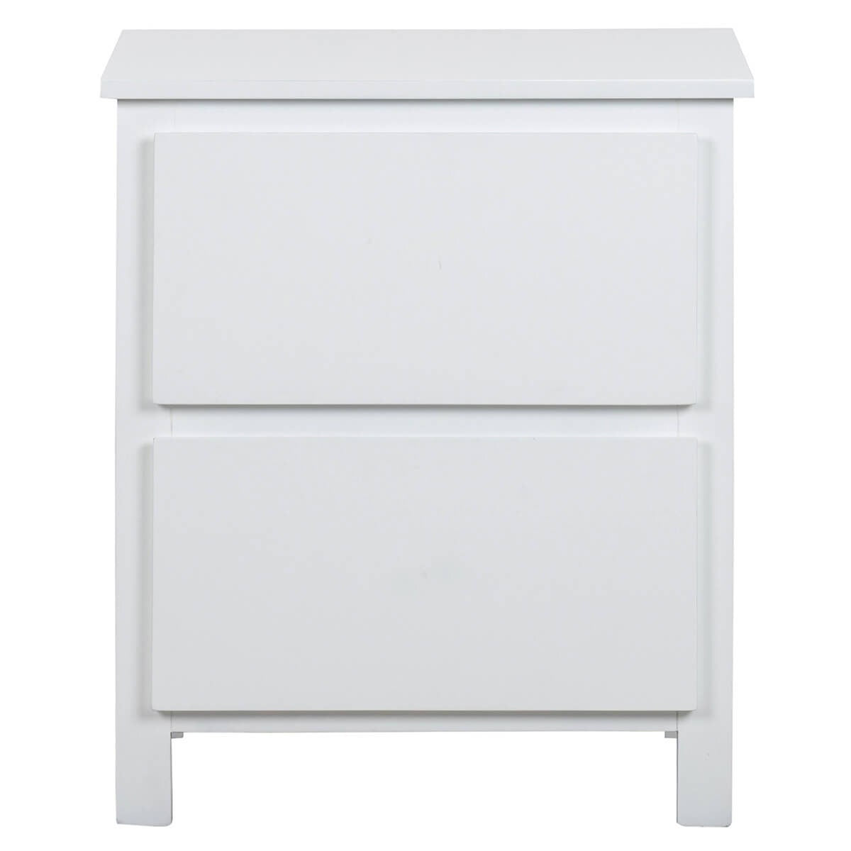 Ostro Furniture Sophia Bedside Table - White Rubberwood Timber - Arrives Fully Assembled - 20003000