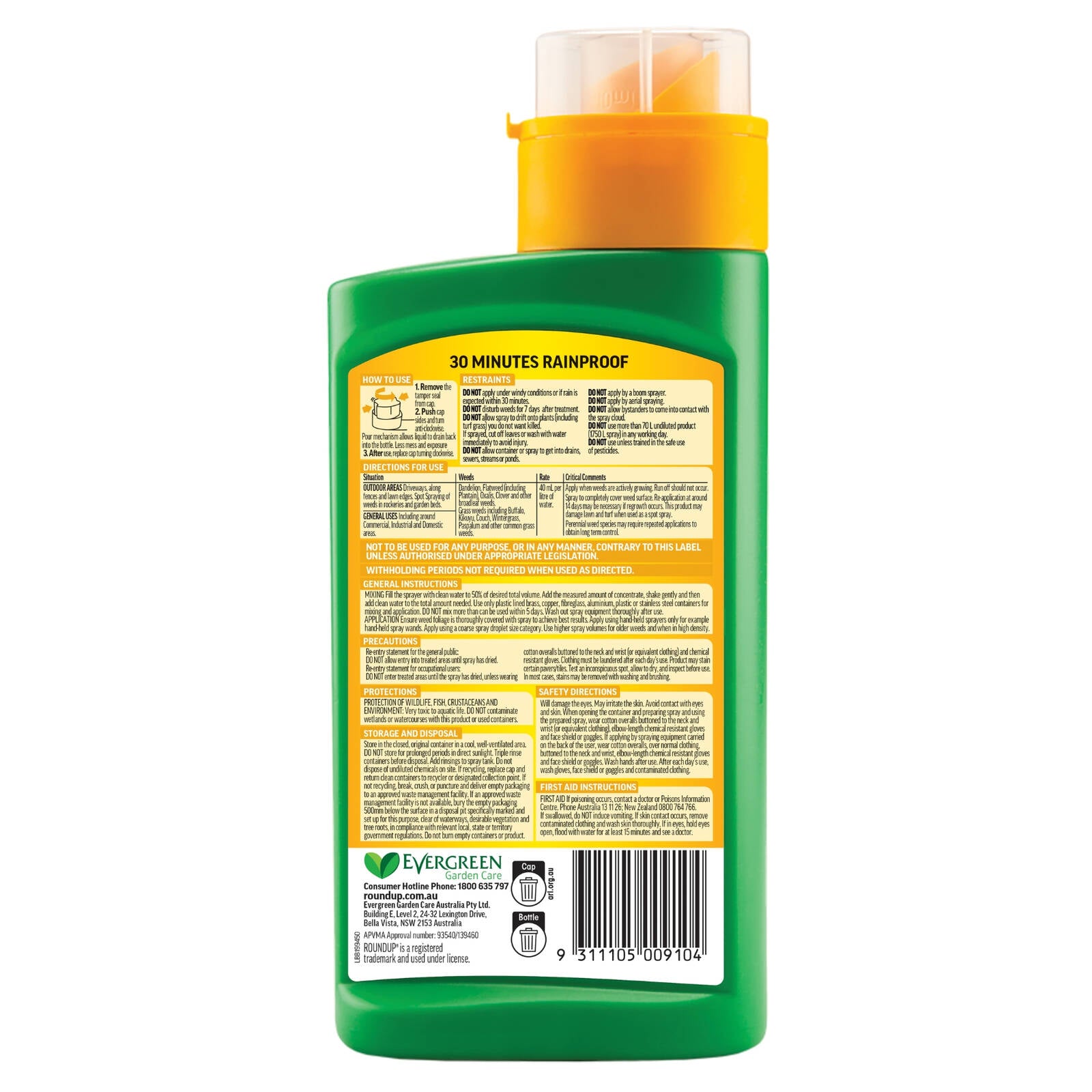 Roundup Total Weedkiller Concentrate 500ml
