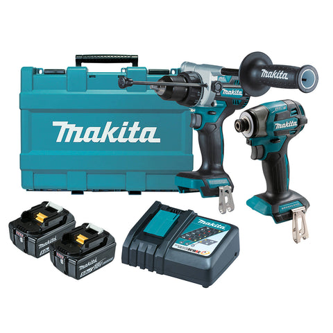 Makita 18V Brushless 2 Piece Combo Kit DLX2516T, Hammer Drill & Impact Driver