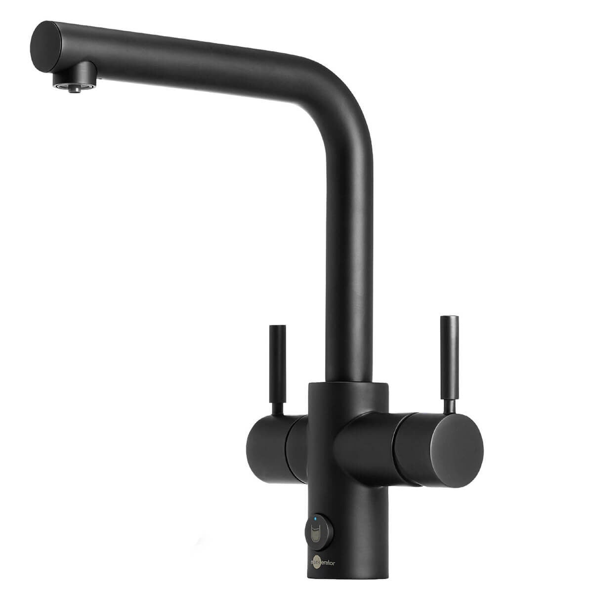 InSinkErator Multitap 4N1 L Shape Filtered Boiling and Ambient Water Tap - Black - 4005LVB