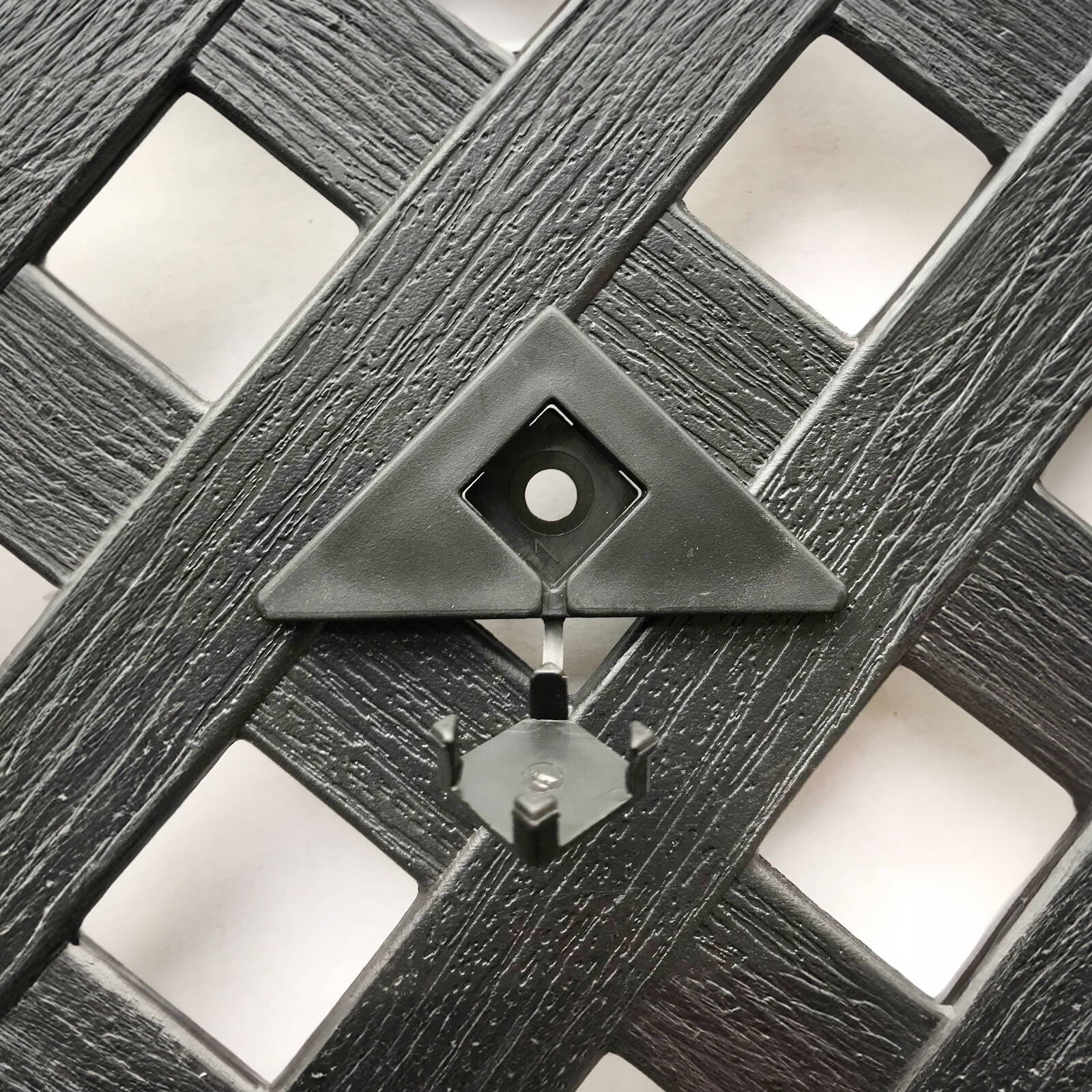 Matrix Diamond Clip Lattice Accessory - Charcoal Plastic, 12 Pack