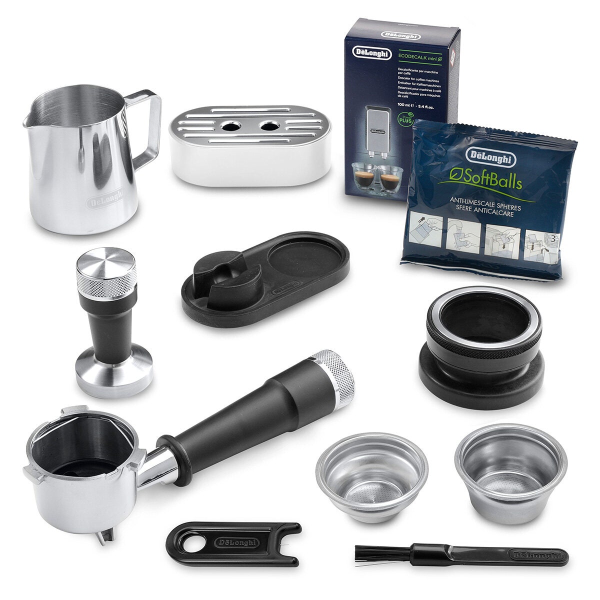 DeLonghi La Specialista Arte Evo Manual Espresso Machine - White - Cold Brew, Eight Grind Settings - EC9255WI