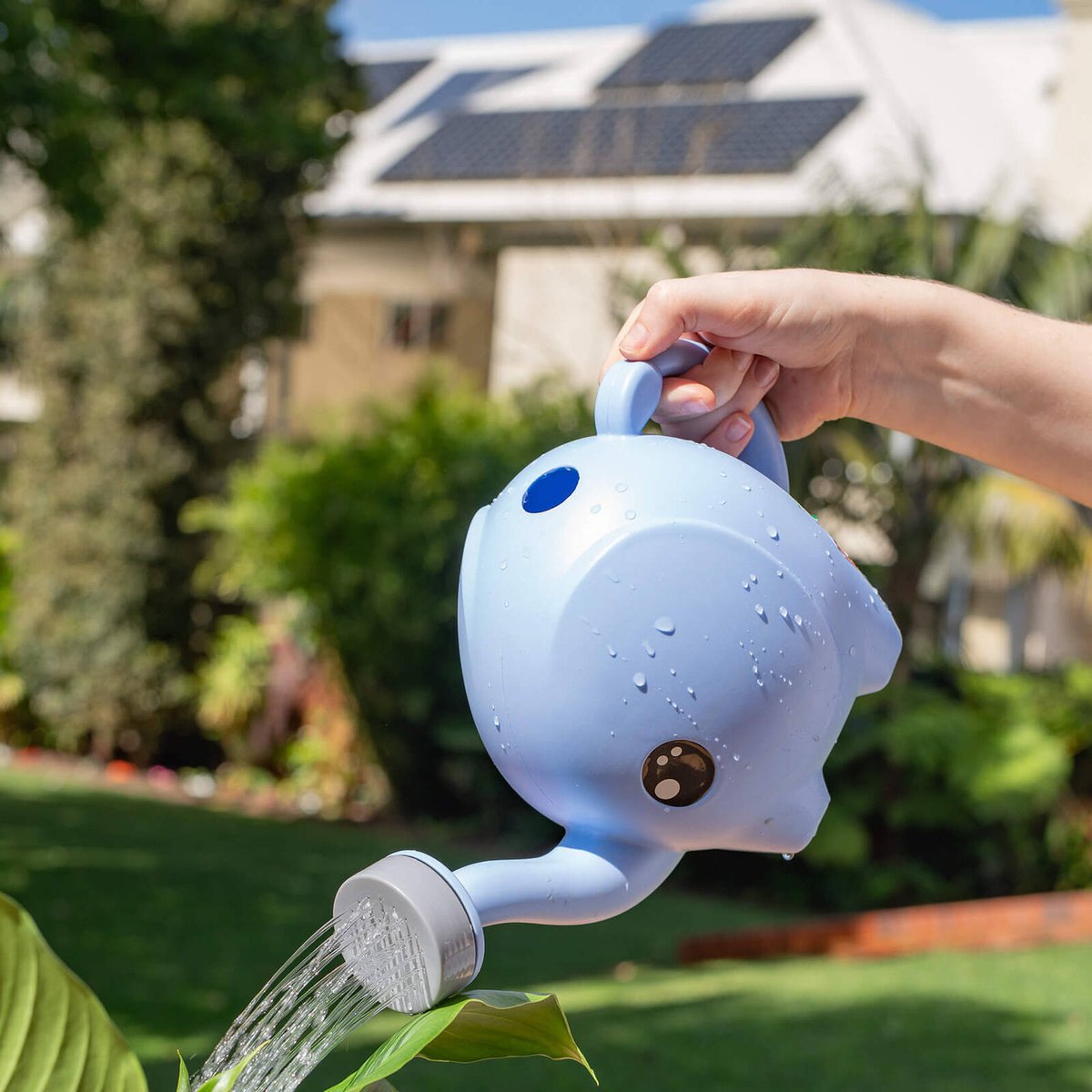 Holman Baby Elephant 2.5L Kids Plastic Watering Can - Surf Blue