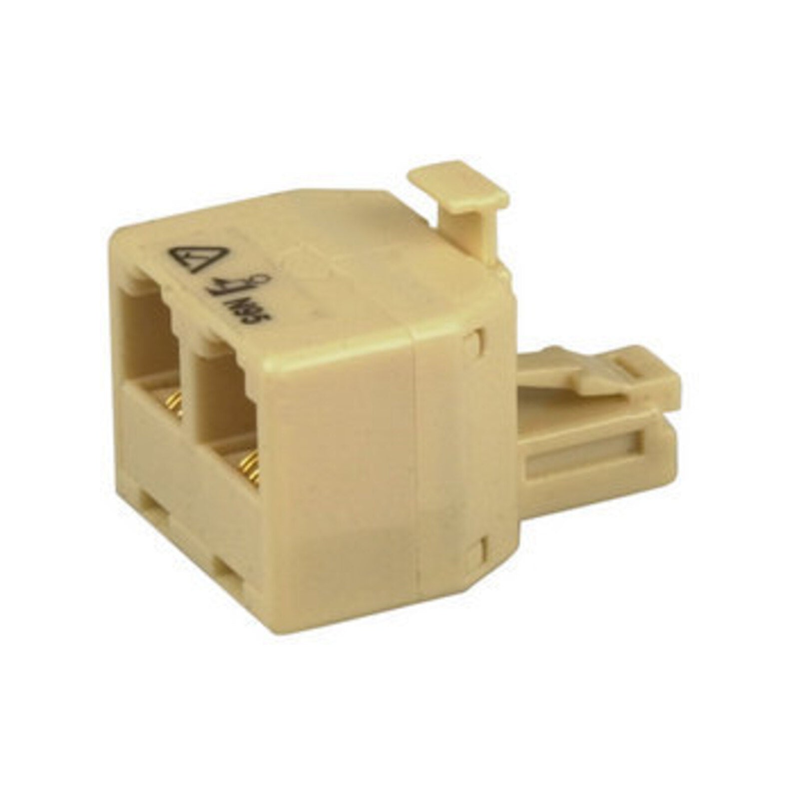Jackson RJ12 Double Adaptor 6P4C Beige US7002