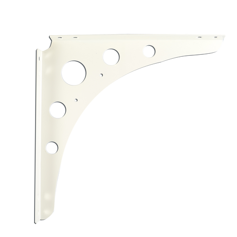 Carinya 200 x 200 x 25 x 2mm White Euro Bracket - Steel, 75kg