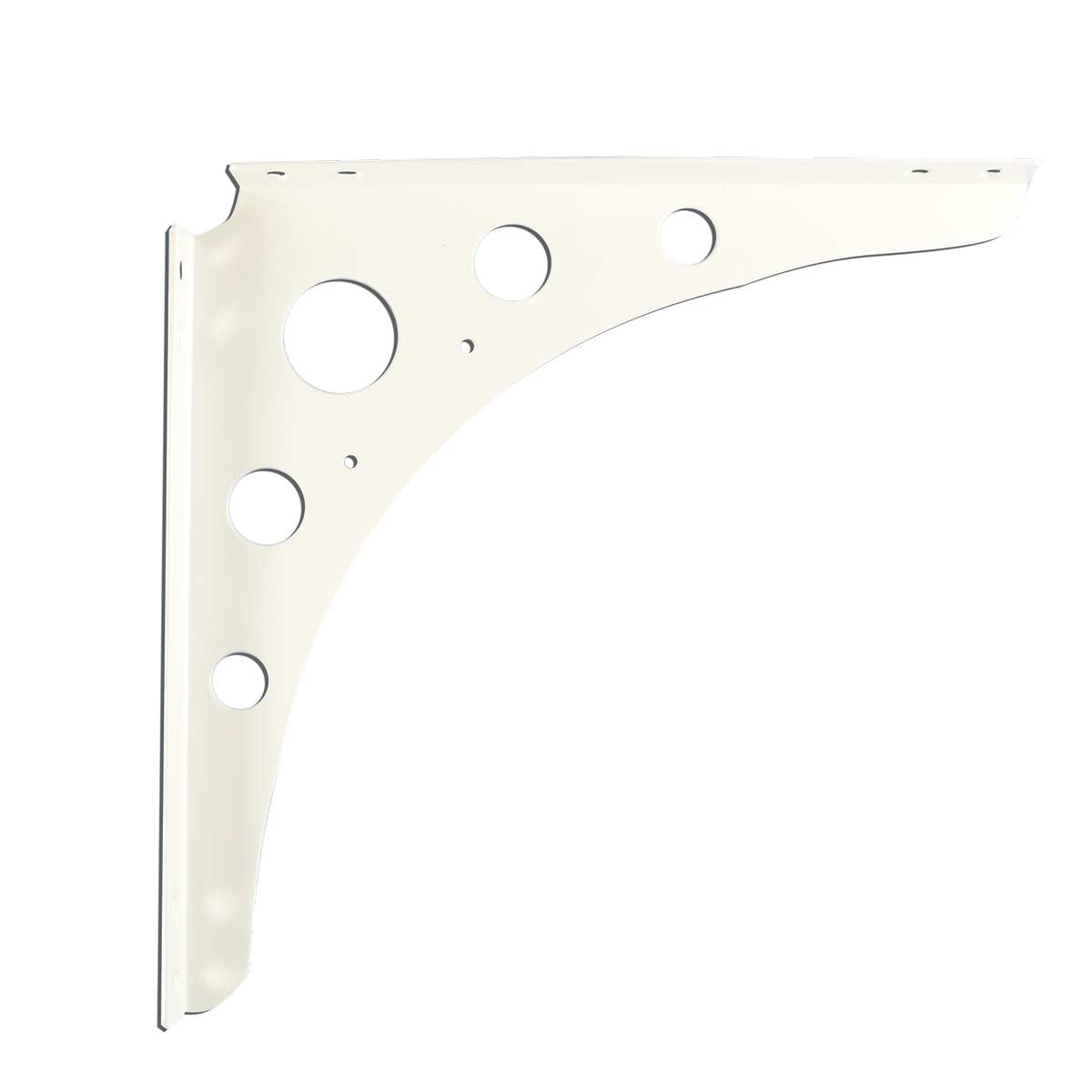Carinya 200 x 200 x 25 x 2mm White Euro Bracket - Steel, 75kg