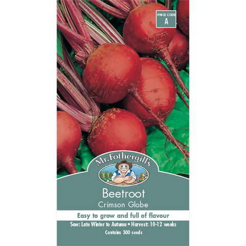 Mr Fothergill S Crimson Globe Beetroot Seeds - 75mm - Red - Easy Grow - SuperSaverAU - view 1