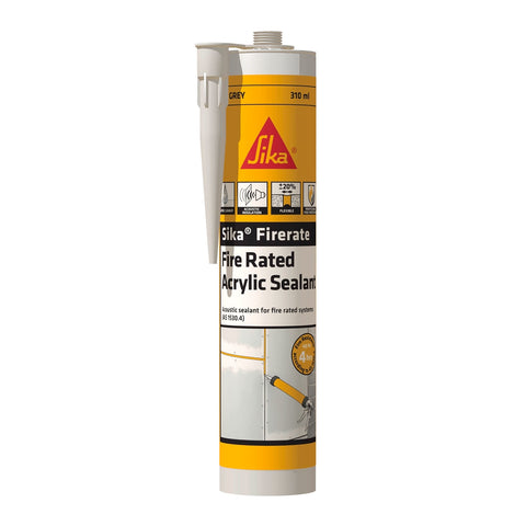 Sika Firerate Fire-Resistant Acrylic Sealant Grey 310ml