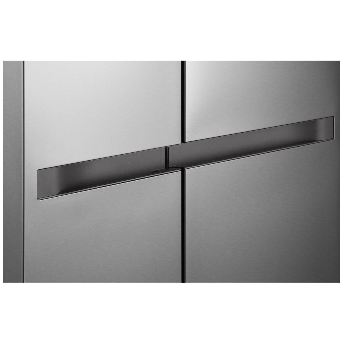 LG 664L Side by Side Fridge - Stainless Steel, Flat Door Design, 5 Star Energy, Smart Inverter - GS-B599PL