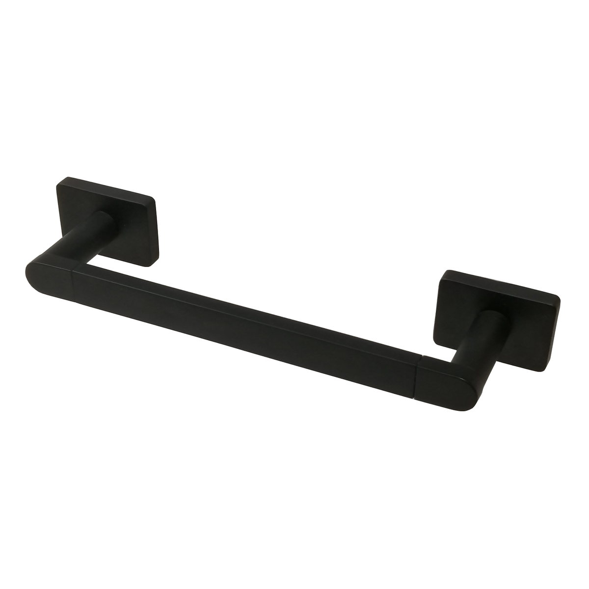 Barelli Rigoni Base Matt Black Coated Zinc Alloy Double Towel Bar