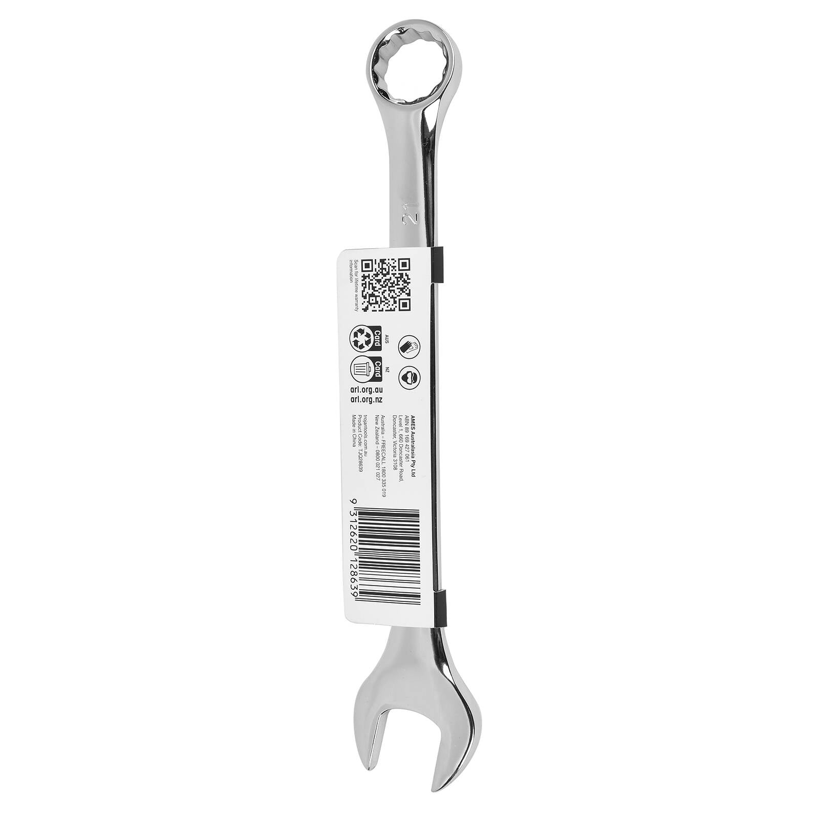 Trojan 21mm Combination Spanner, Chrome Vanadium 12 Point Ring End