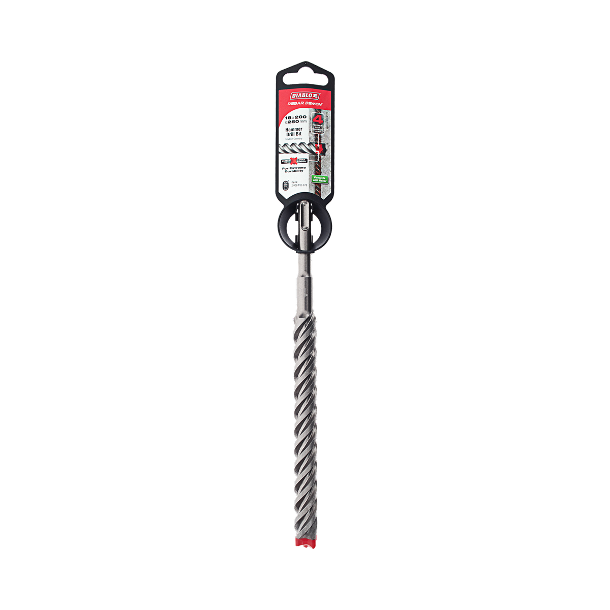 Diablo Rebar Demon SDS-Plus Hammer Drill Bit 18 x 250mm - Durable Precision - SuperSaverAU - view 1