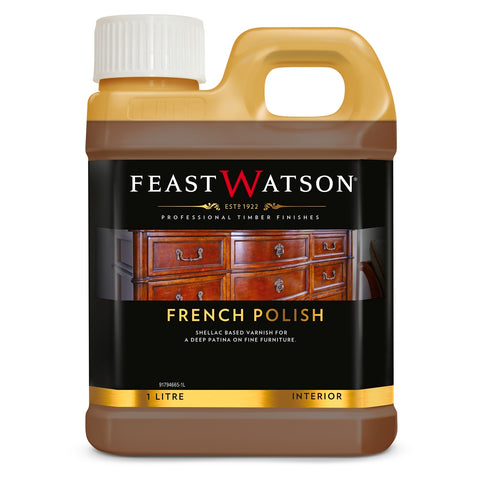 Feast Watson 1L French Polish Oil-Based Clear Timber Varnish