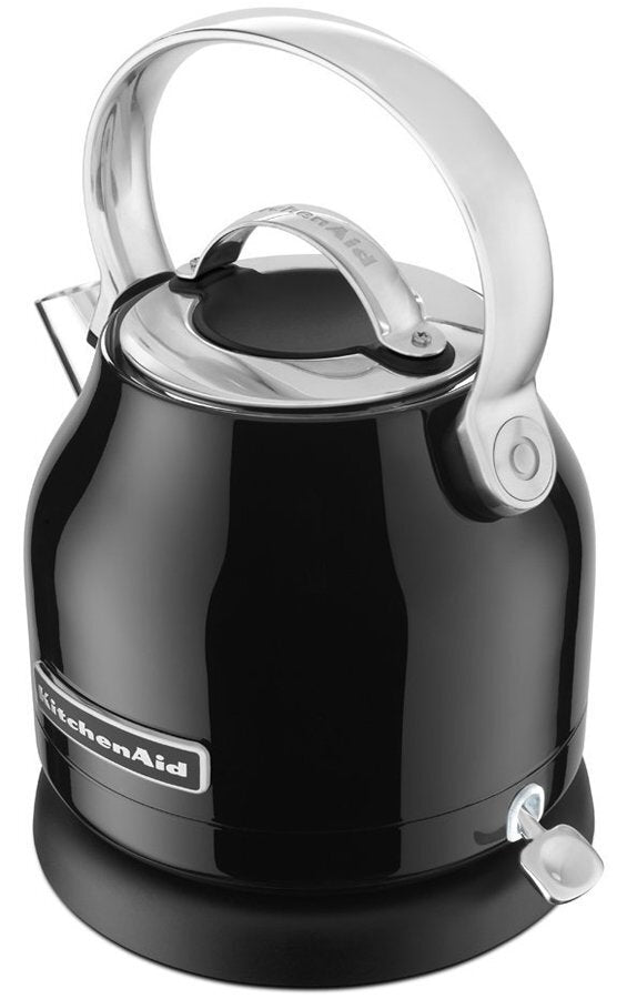 KitchenAid Electric Kettle 1.25L - Onyx Black, 2200W, Stainless Steel Body, 360 Degree Base - 5KEK1222AOB