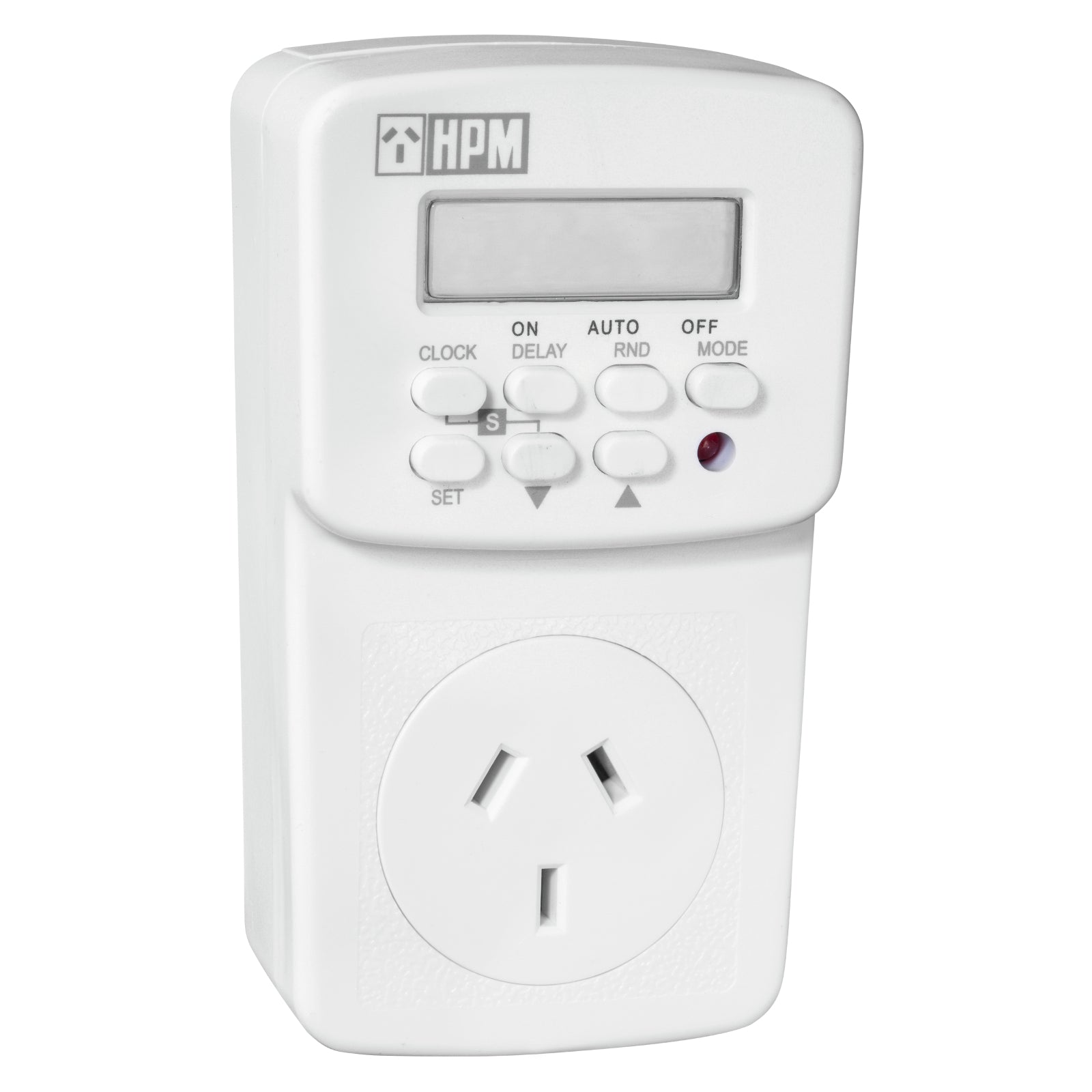 HPM 7 Day Digital Timer 10A 2400W - 14 On/Off Programs, Battery Backup, Double Pole D817/2DP