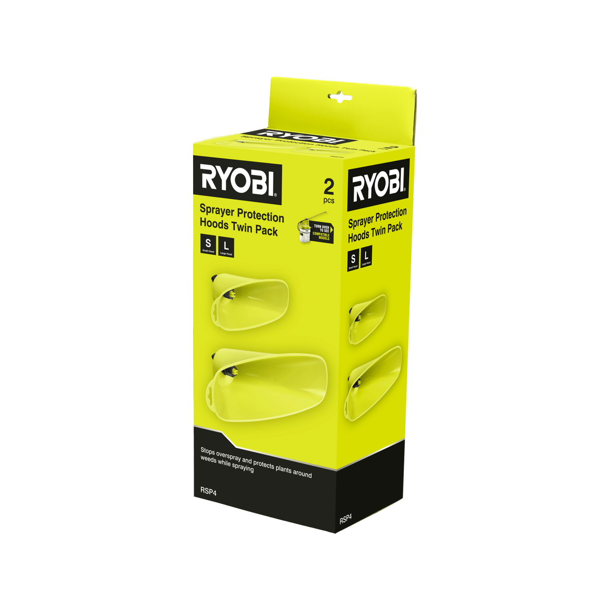 Ryobi Protection Hoods 2 Pack, Large & Small, for Garden Sprayers