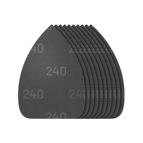 Full Boar 240G Silicon Carbide Triangular Mesh Sanding Sheets 10 Pack 100 x 140mm