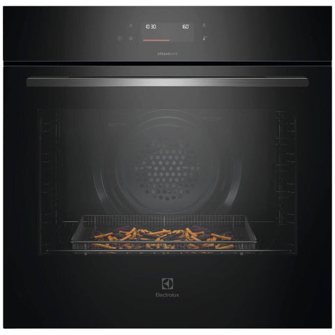 Electrolux 60cm Series 500 Steam Oven - AirFry Plus, TFT Touchscreen, Dark Stainless Steel - EVE6615DF