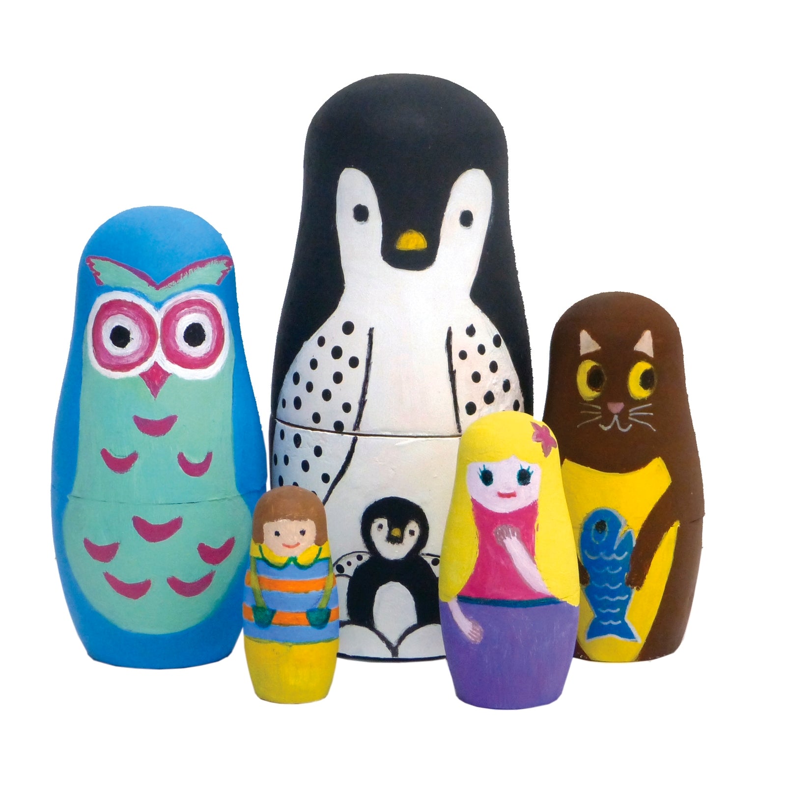 Boyle Nesting Dolls Craft Paint Kit 5 Pack Wood