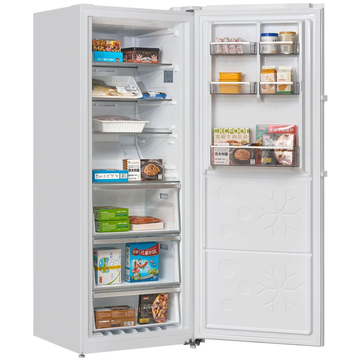 CHiQ 380L Hybrid Fridge Freezer - White, Right Hinge, Frost Free, Inverter System, 5 Star Energy - CSH380NWR5