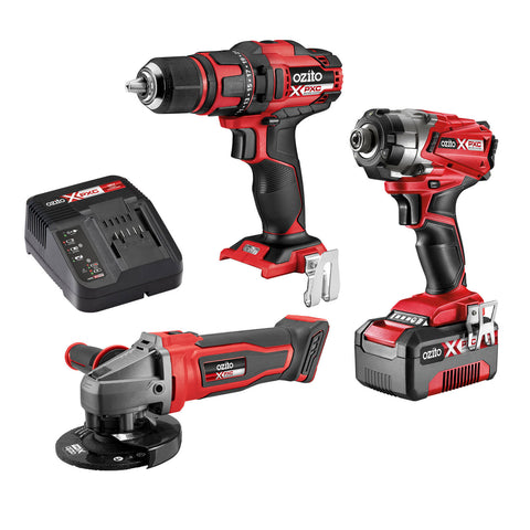Ozito PXC 18V Cordless 3 Piece Kit P3K-400 with 4.0Ah Battery
