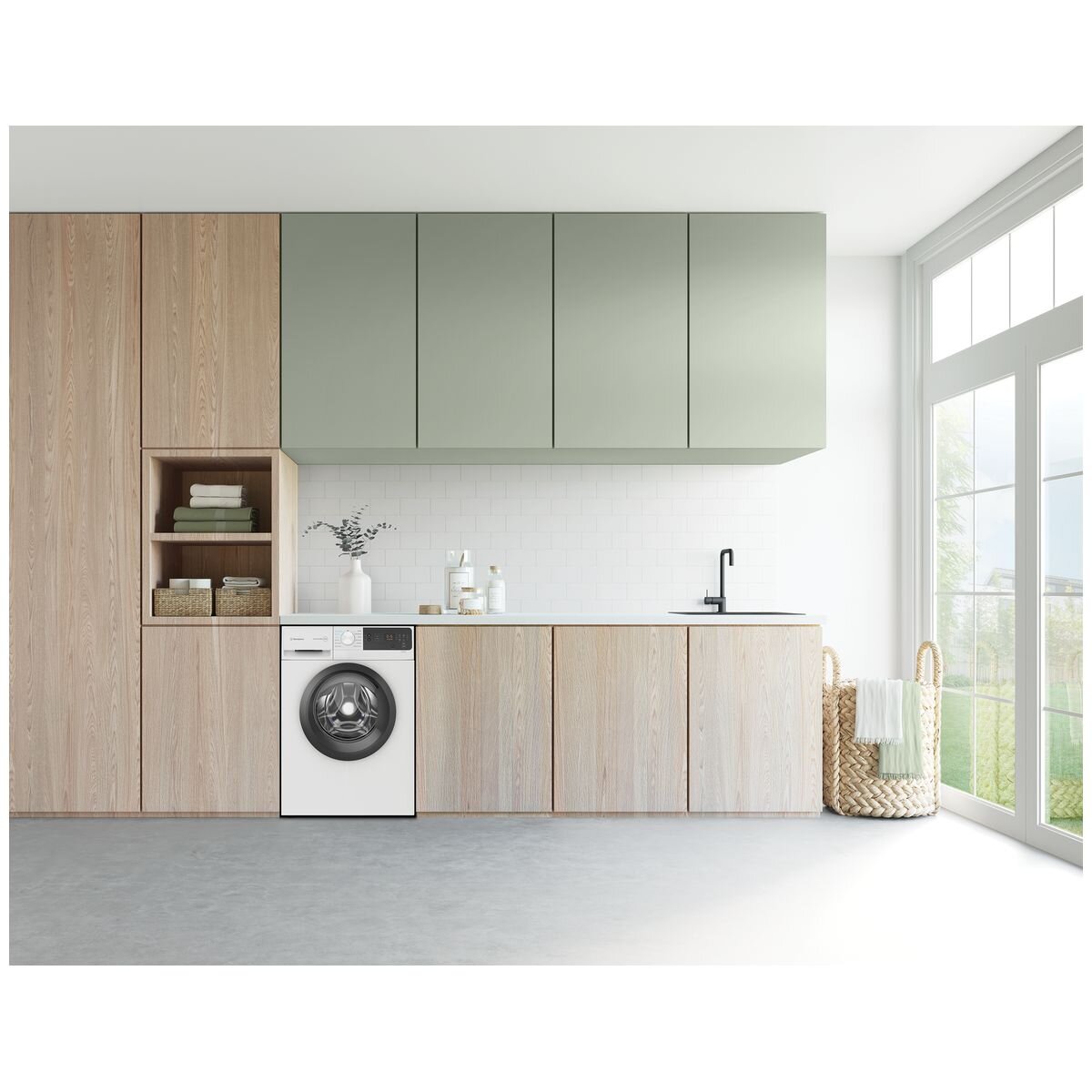 Westinghouse EasyCare 300 7.5kg Front Load Washing Machine - White, 1200rpm Spin - WWF7524N3WAS