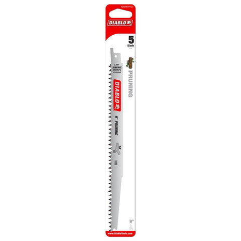 Diablo Reciprocating Saw Blades - 9" - Steel - Pruning - 5 Pack - SuperSaverAU - view 1