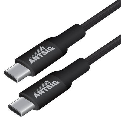 Antsig 2m 240W USB-C to USB-C Cable AP240WCC2 - Nylon Braided, Fast Charge & Data