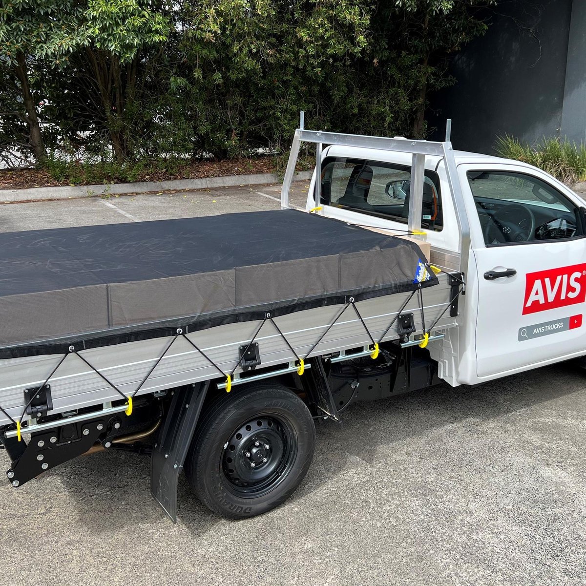 Lion 2 x 2.5m Heavy Duty Meshtech Cargo Net, Black, UV Coated Polyester, Suits Single Cab Ute or 8x6 Trailer