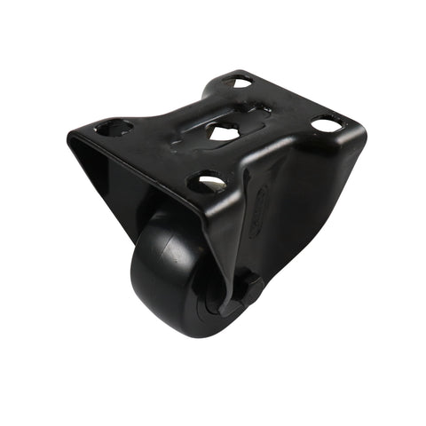 Easyroll 50mm Black PVC Fixed Castor 60kg Indoor Outdoor
