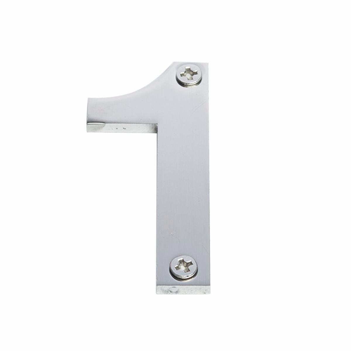 Sandleford 60mm Brushed Stainless Steel House Number 1 - Weather Resistant