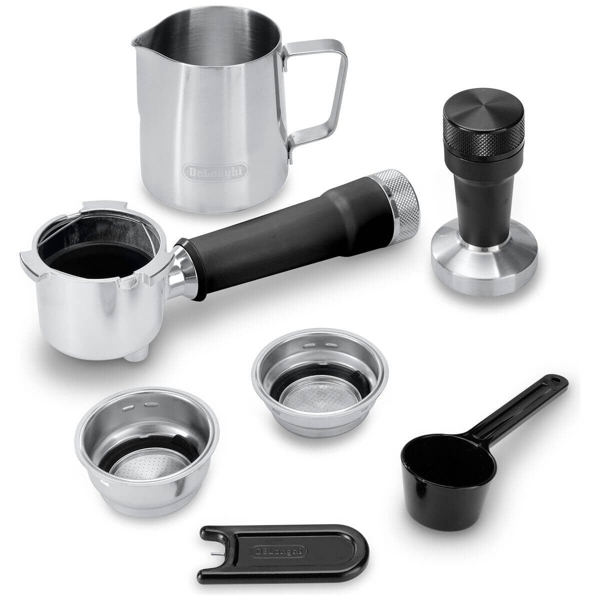 DeLonghi Dedica Duo Cold Brew Coffee Machine - 15 Bar Pump, Slim Full Metal Design, Black - EC890BK