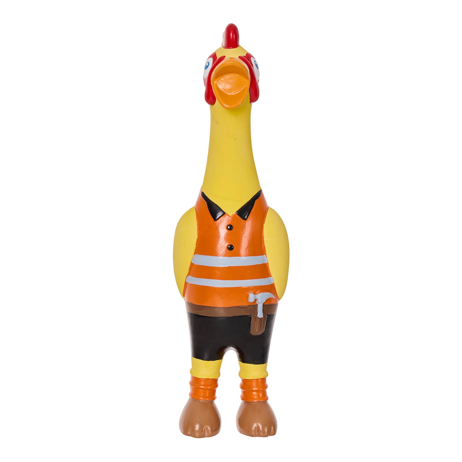 Happy Tails Tradie Chicken Latex Dog Toy with Squeaker