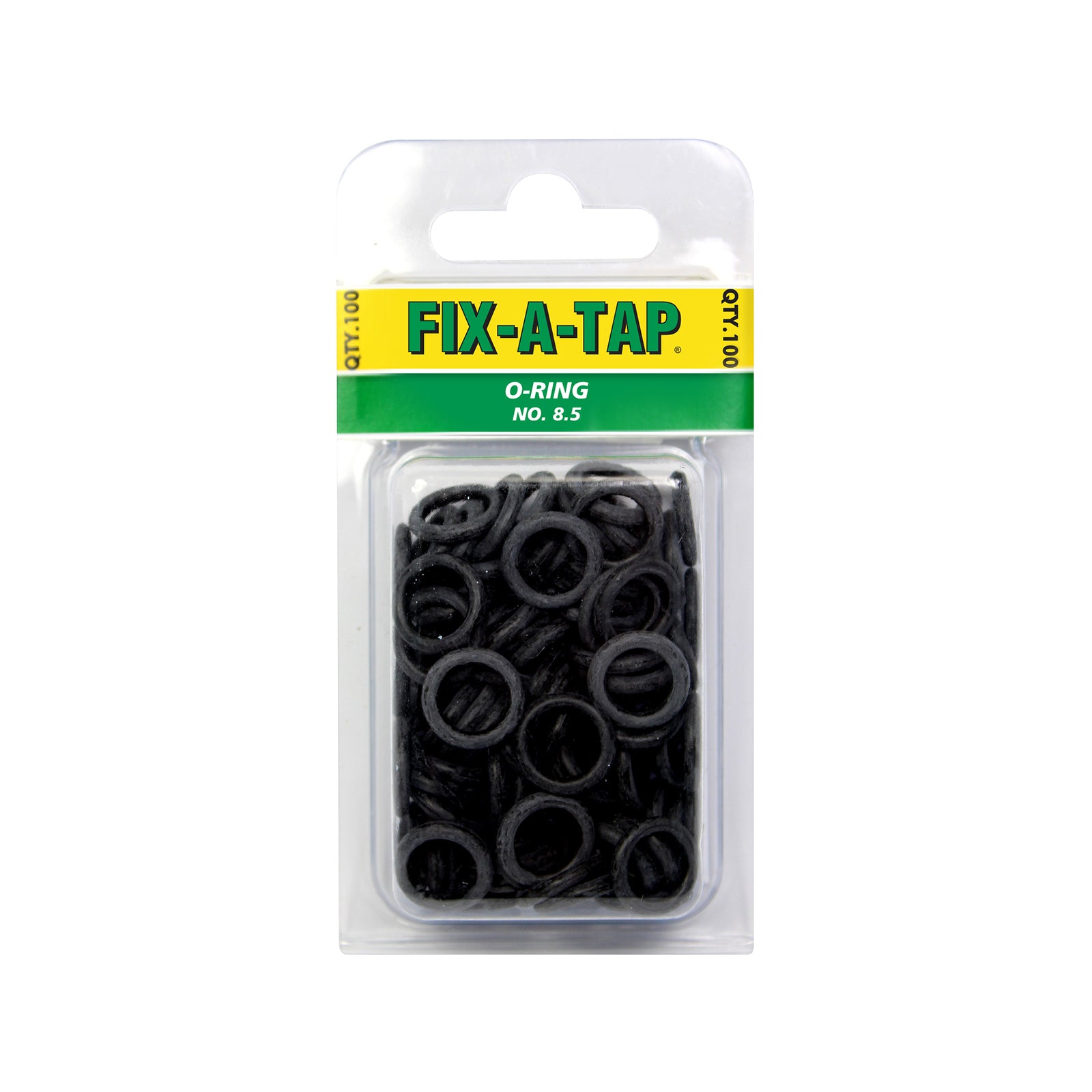 Fix-A-Tap No 8.5 O-Ring 100 Pack, Black Rubber for Tap and Shower Repair