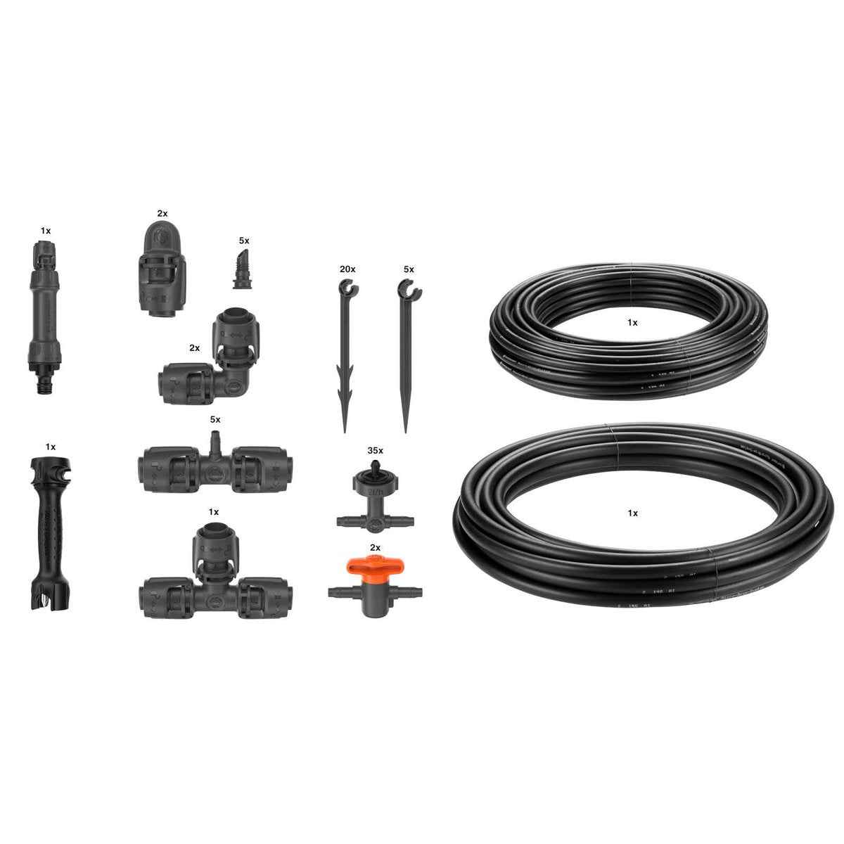 GARDENA Micro Irrigation Garden Bed Set (35 Plants)