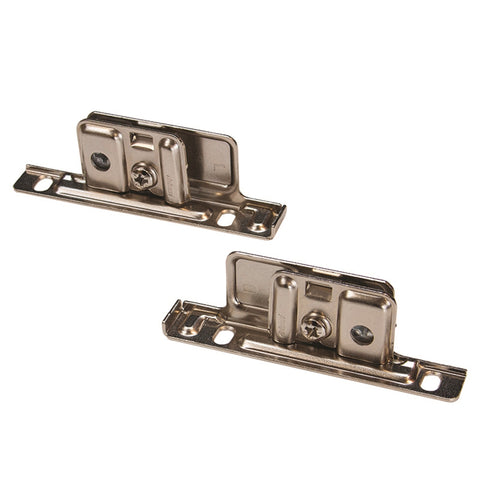 Blum Front Fixing Bracket for METABOX Drawer Slide - Nickel Plated Pressed Metal