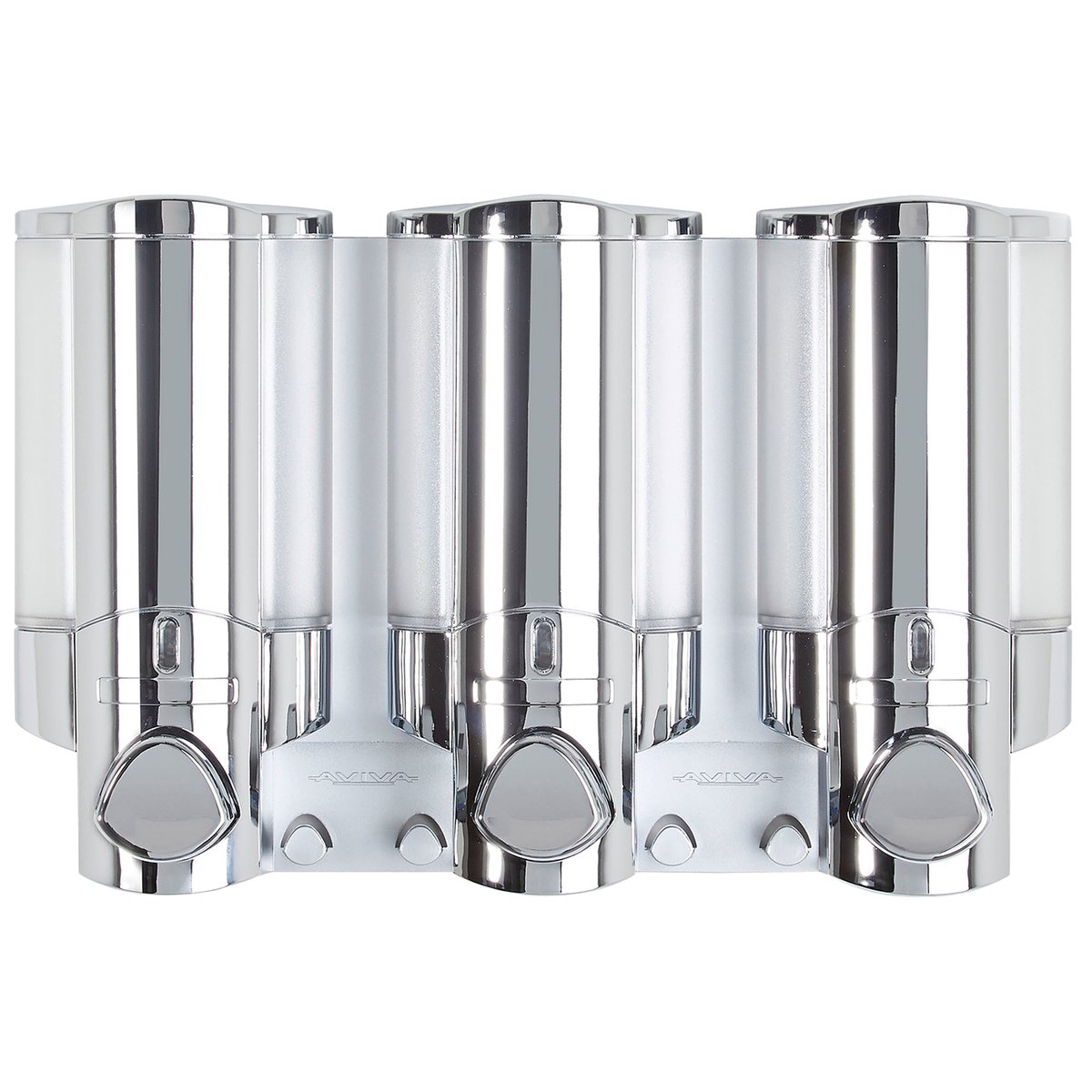 Better Living Aviva 300ml Triple Chamber Shower Dispenser Chrome ABS