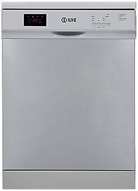 ILVE 60cm Freestanding Dishwasher - 13 Place Settings - Stainless Steel - 3 Star Energy Rating - IVFSD400X