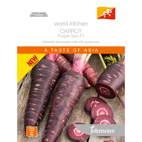 Johnsons World Kitchens Purple Sun Carrot Seeds