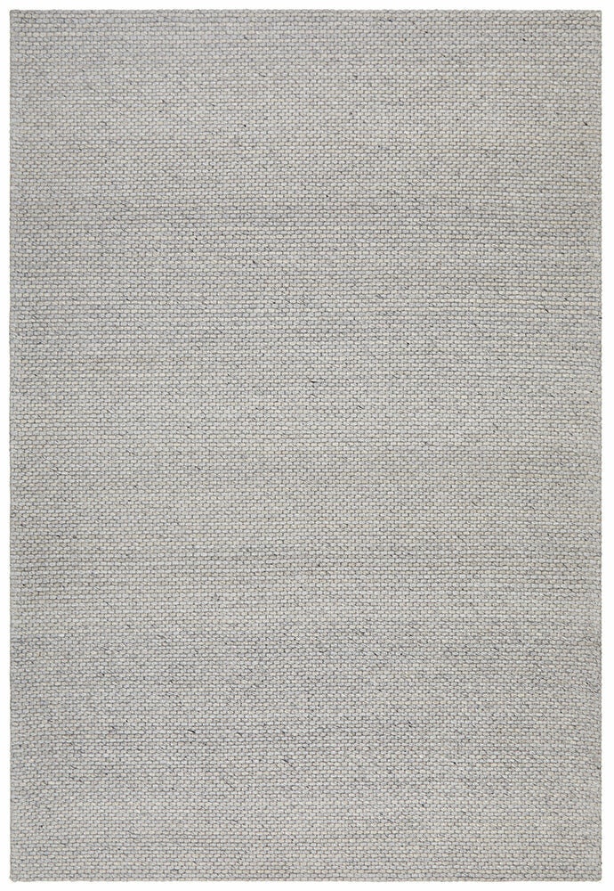 Rug Culture Studio Large Rug 280x190cm - Grey Felted Wool, Hand Woven Flatweave - STUD320GRY280X190