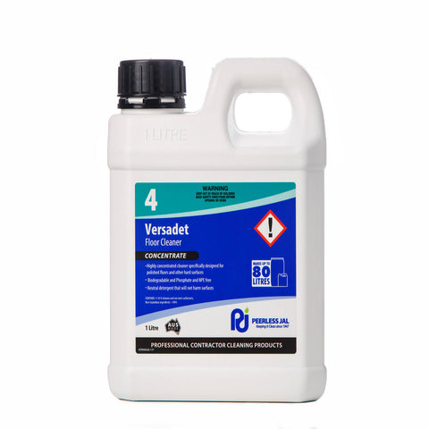 Peerless JAL Versadet Neutral pH Floor Cleaner Concentrate, Phosphate-Free, 1L