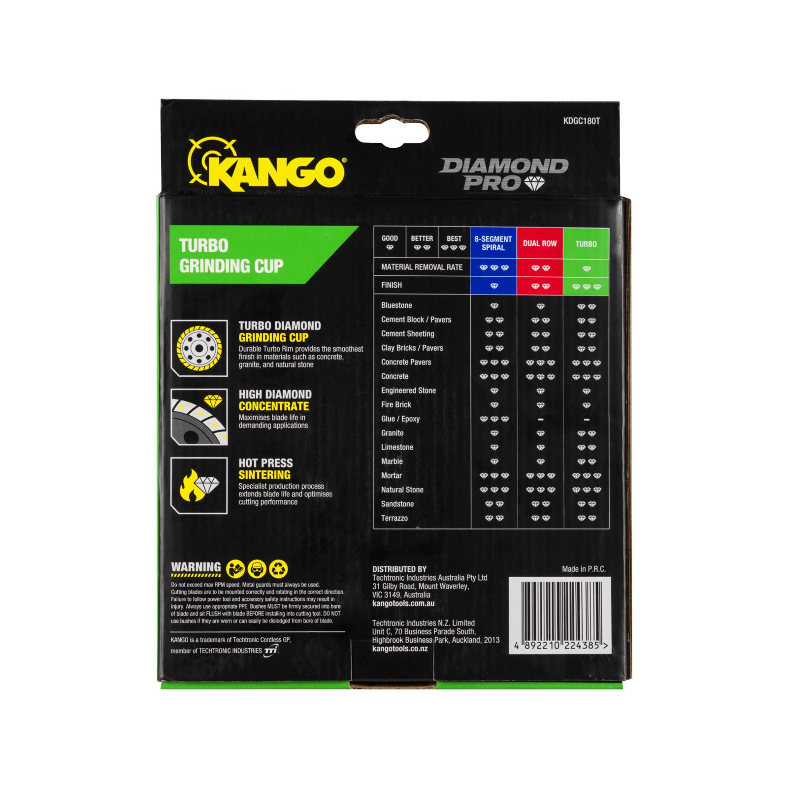 Kango 180mm Turbo Diamond Grinding Cup