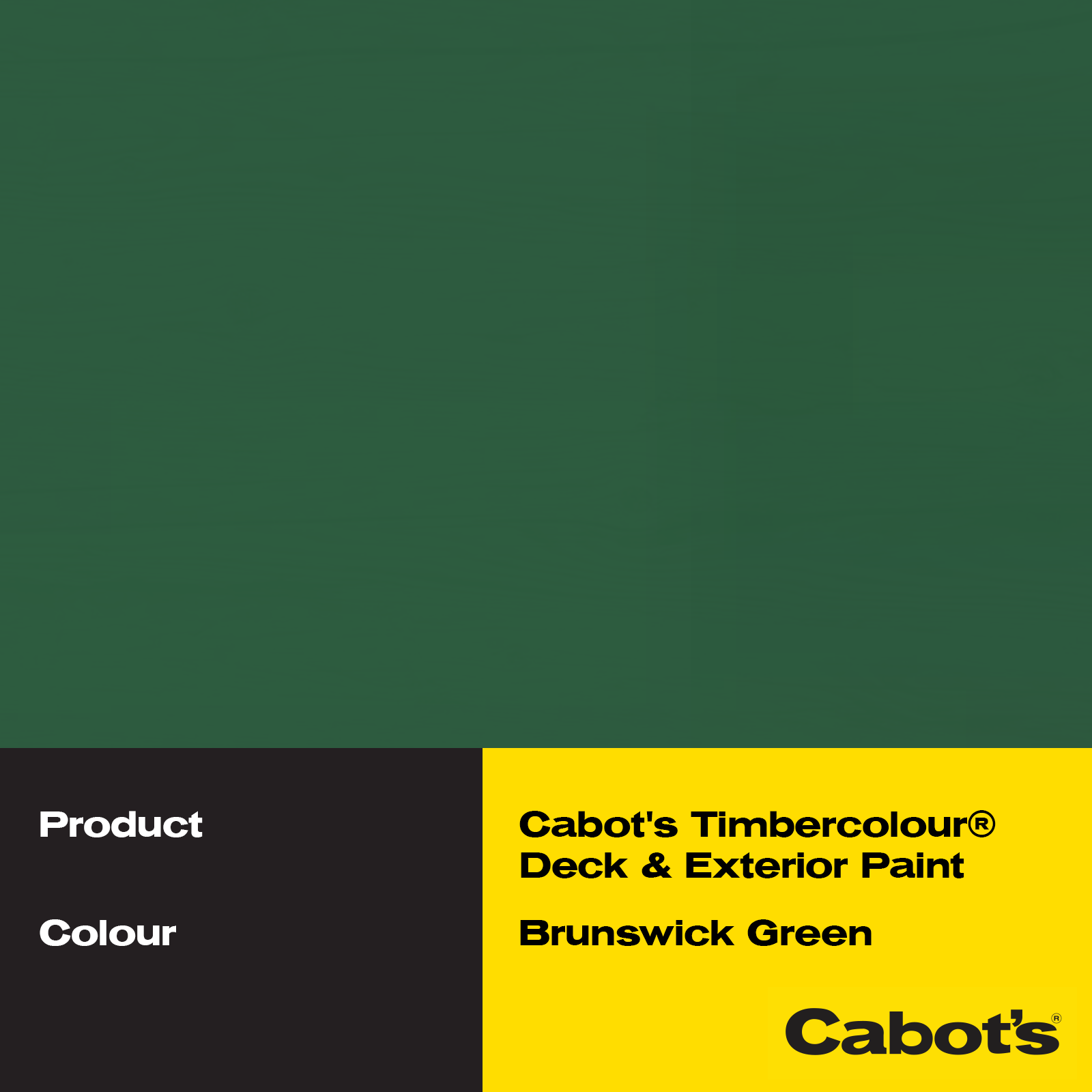 Cabot's 500ml Brunswick Green Timbercolour Water Based Deck & Exterior Paint