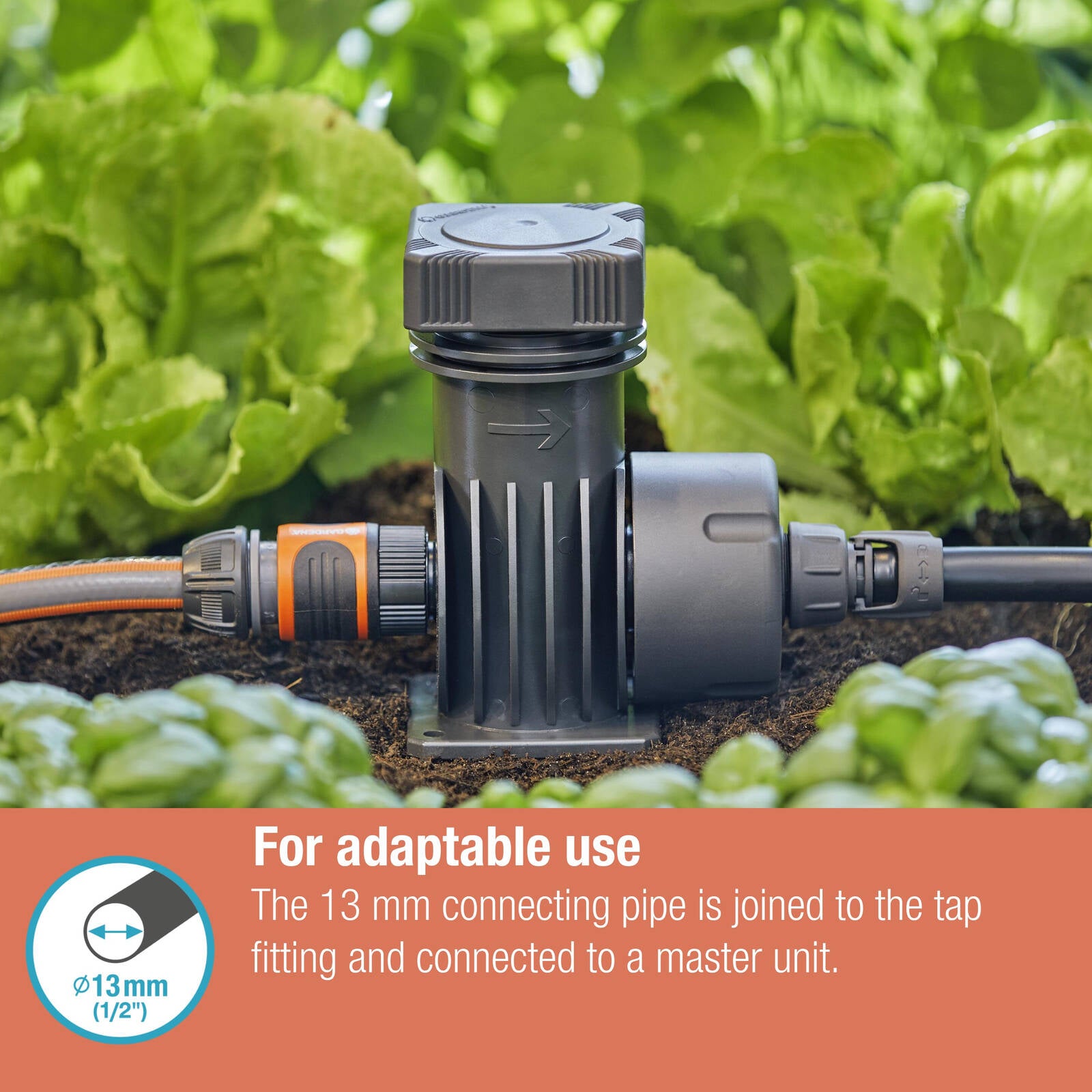 GARDENA 13mm 3/4" Thread Micro Irrigation Tap Fitting