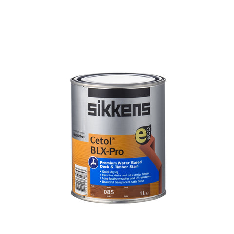 Sikkens Cetol BLX-Pro 1L Teak Timber Stain - Water Based, UV Resistant, Waterproof Exterior