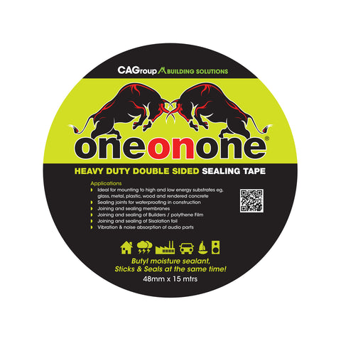 Consolidated Alloys 48mm x 15m Black Butyl Double Sided Tape